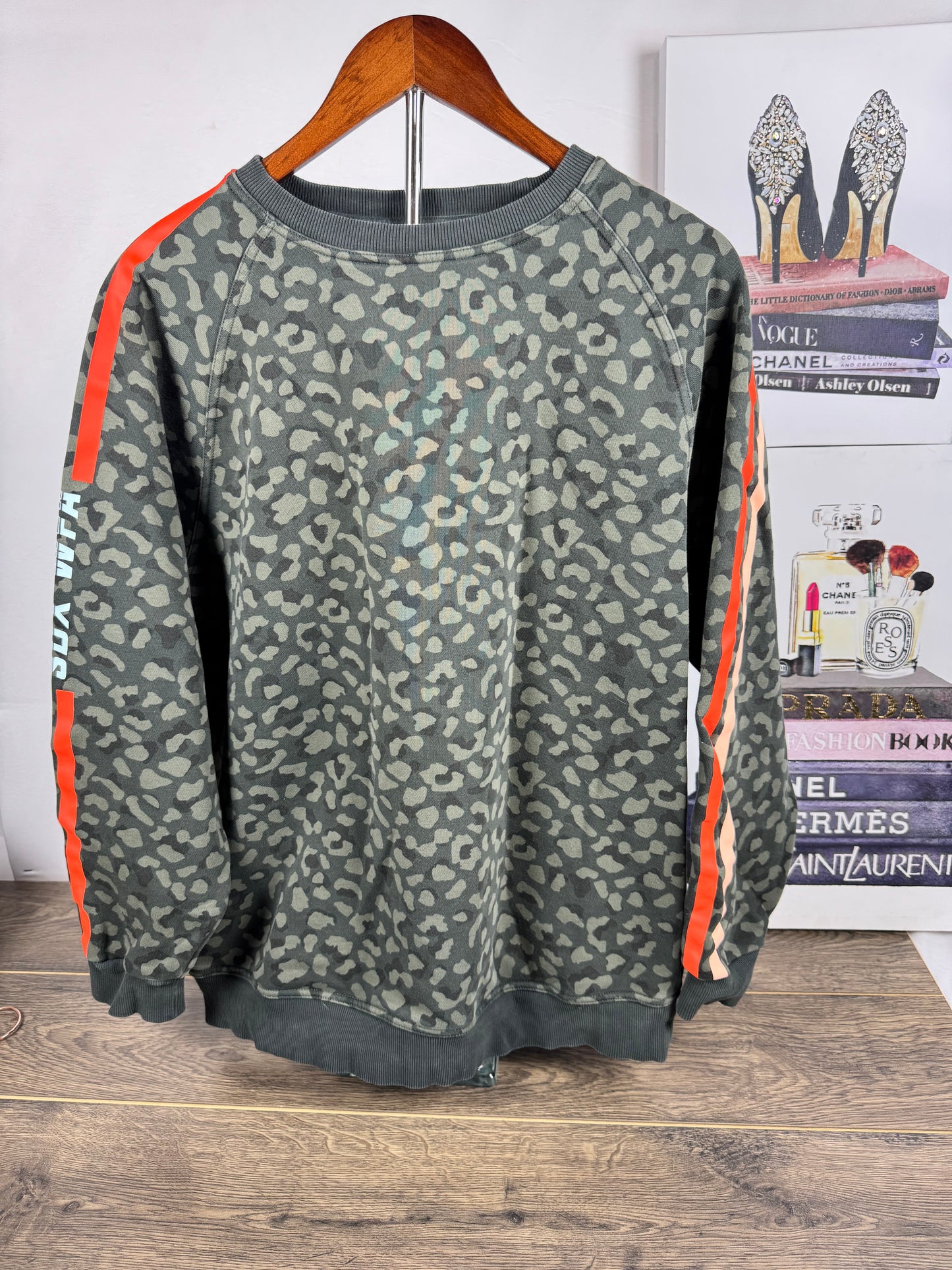 Sarah's Day x WFA White Fox Boutique Team Camo Oversized Sweatshirt - Sz S