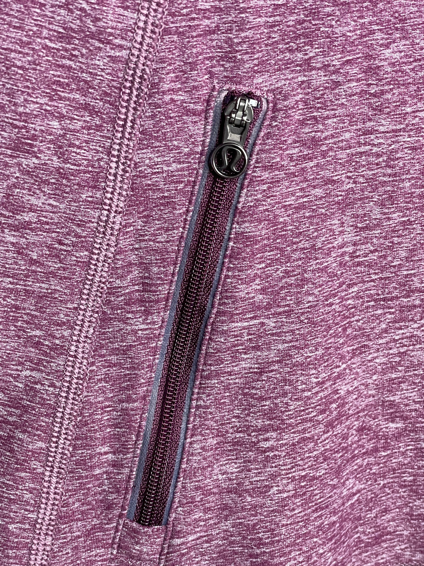 Lululemon | Run Your Heart Out Pullover Workout Purple quarter Zip - size 4