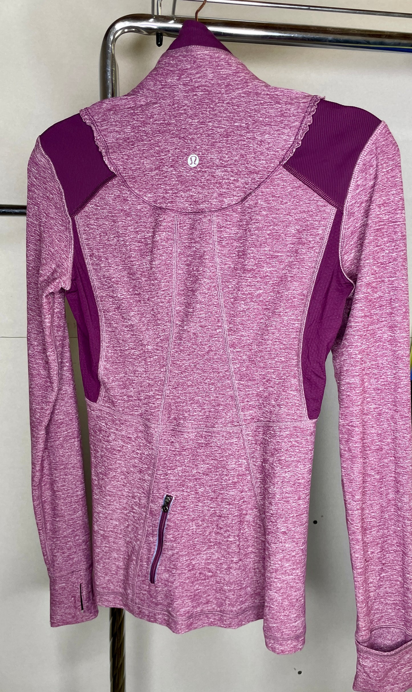 Lululemon | Run Your Heart Out Pullover Workout Purple quarter Zip - size 4