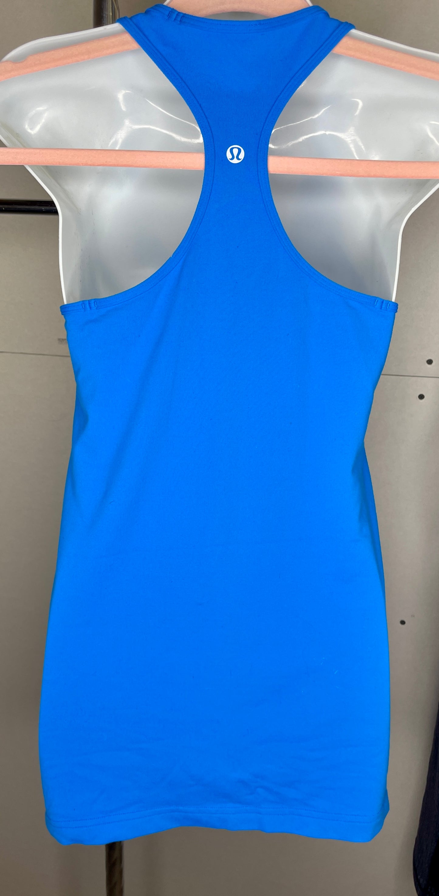 Lululemon Cool Racerback Tank Top Yoga Running Dance Gym Blue - Size M