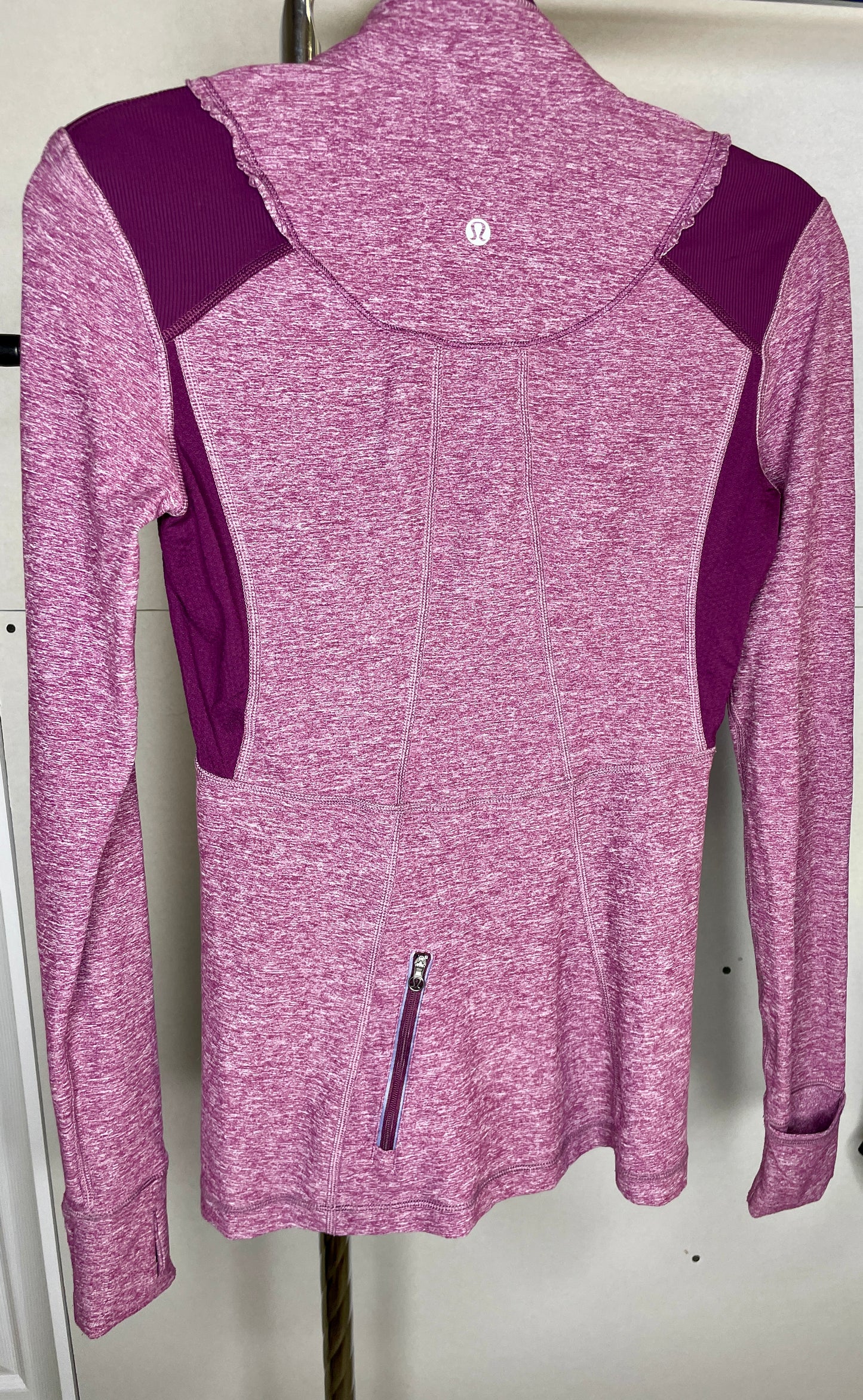Lululemon | Run Your Heart Out Pullover Workout Purple quarter Zip - size 4