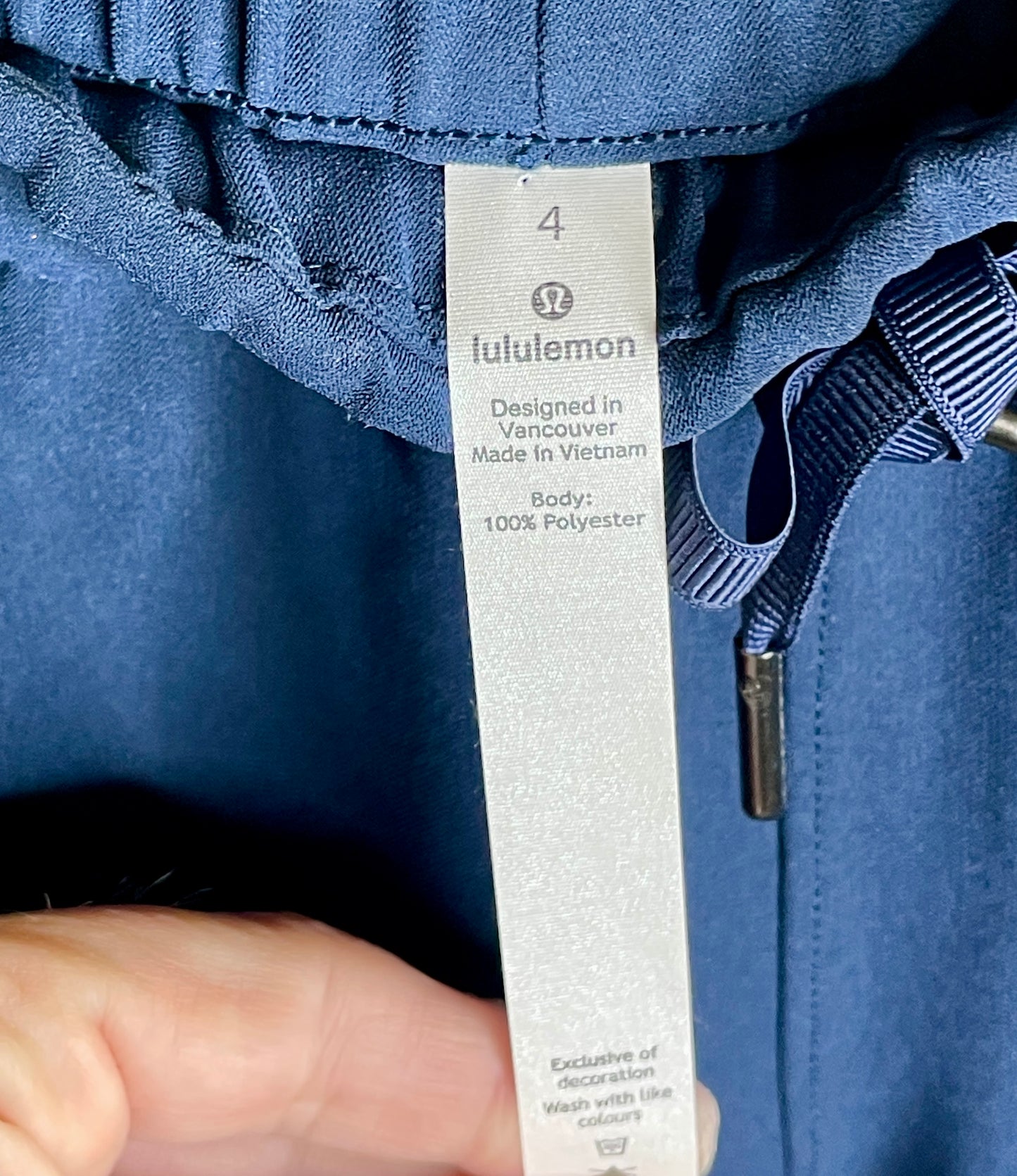 Lululemon Athletica Stretch Luxtreme High Rise Pant Full Length Blue - Size 4