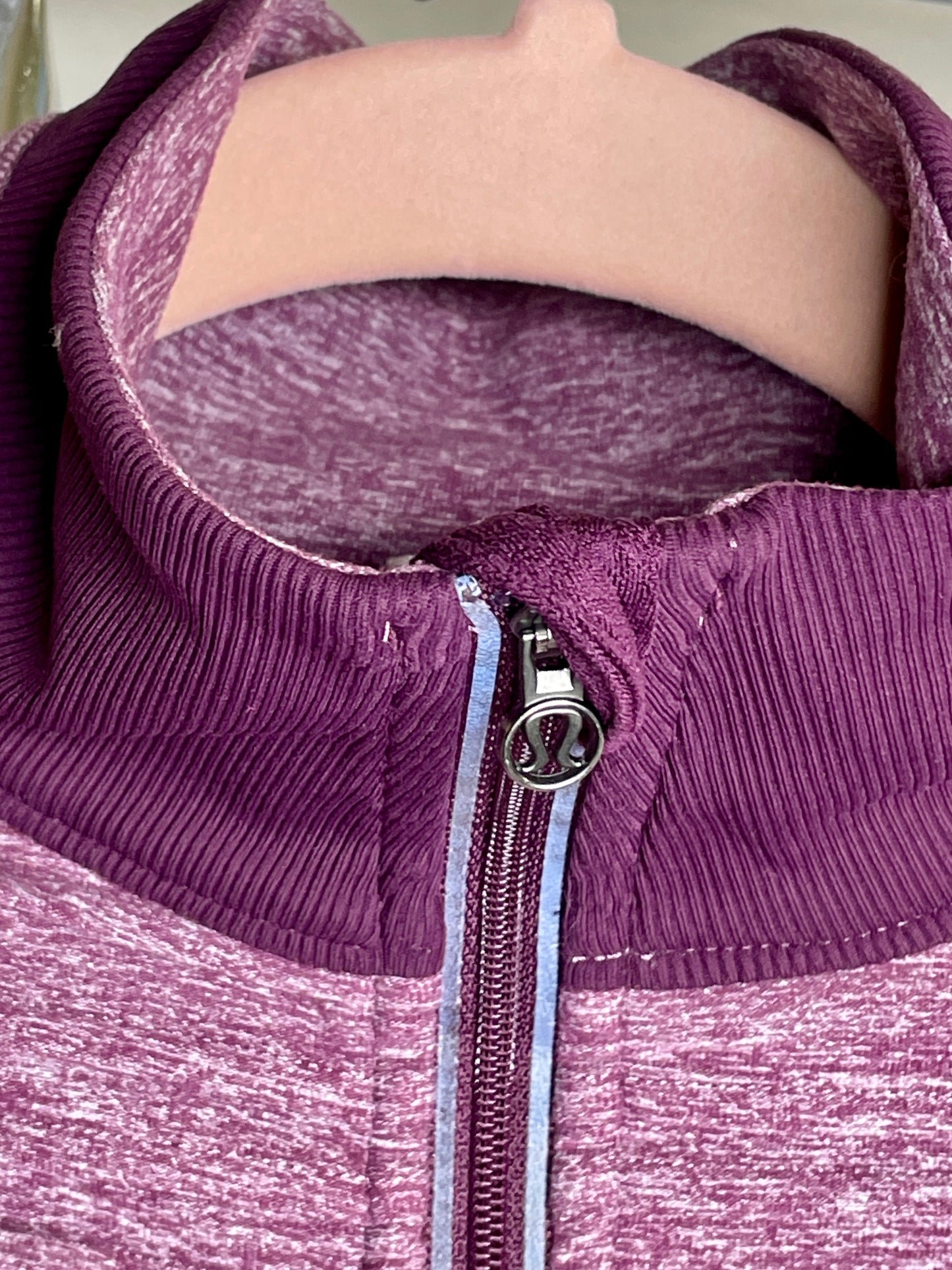 Lululemon | Run Your Heart Out Pullover Workout Purple quarter Zip - size 4