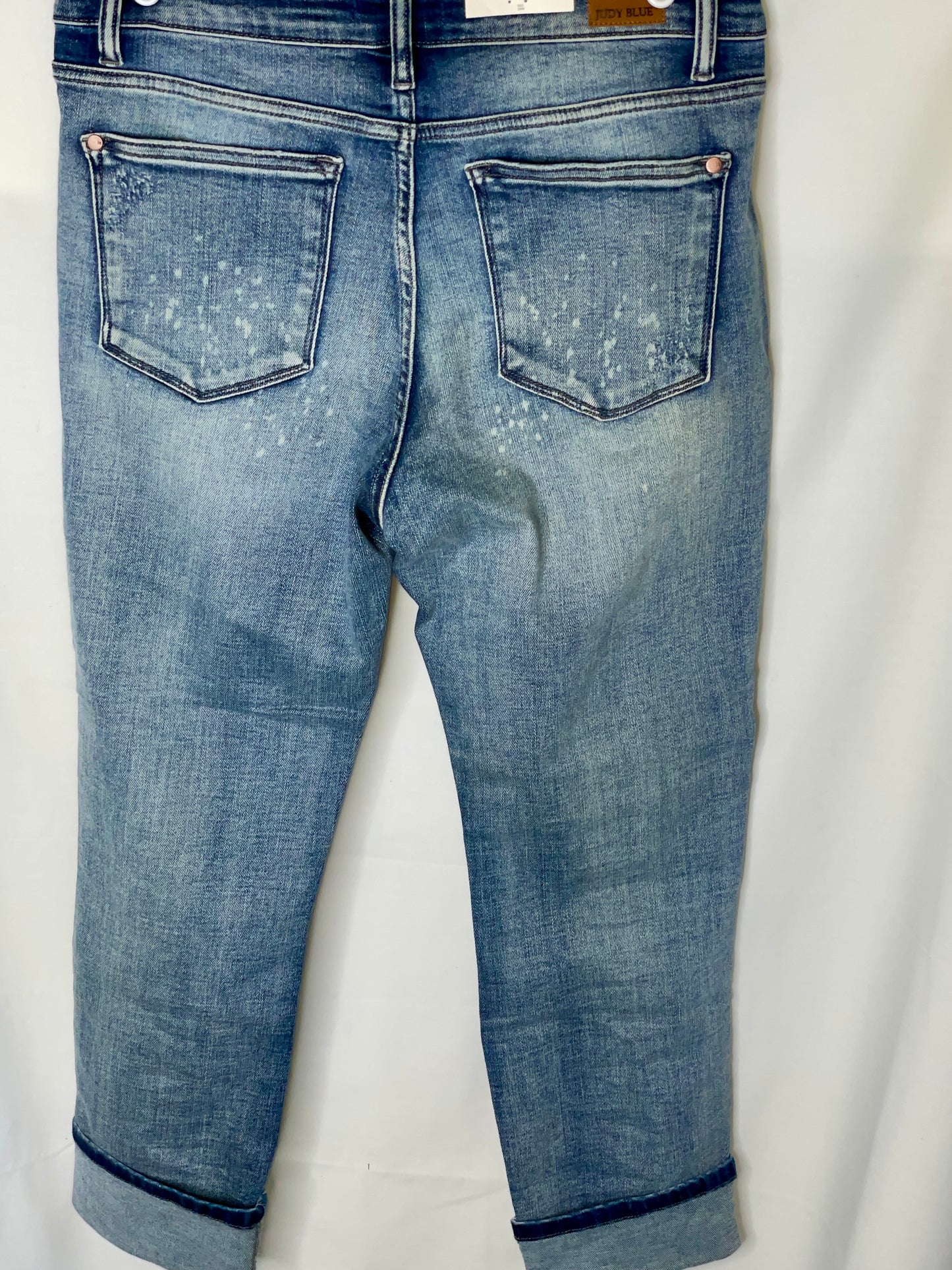 NWT Judy Blue Boyfriend Fit Women’s Blue Jeans - Size 11