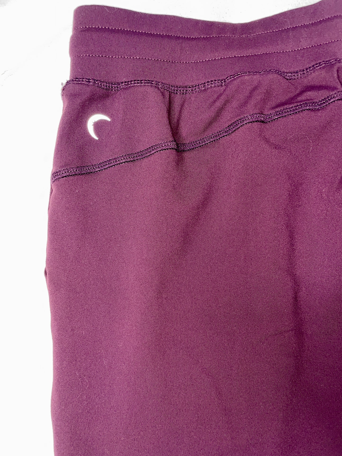 ZYIA Active Women's Pants Joggers Drawstring Nylon Spandex Stretch Purple - Size XXL