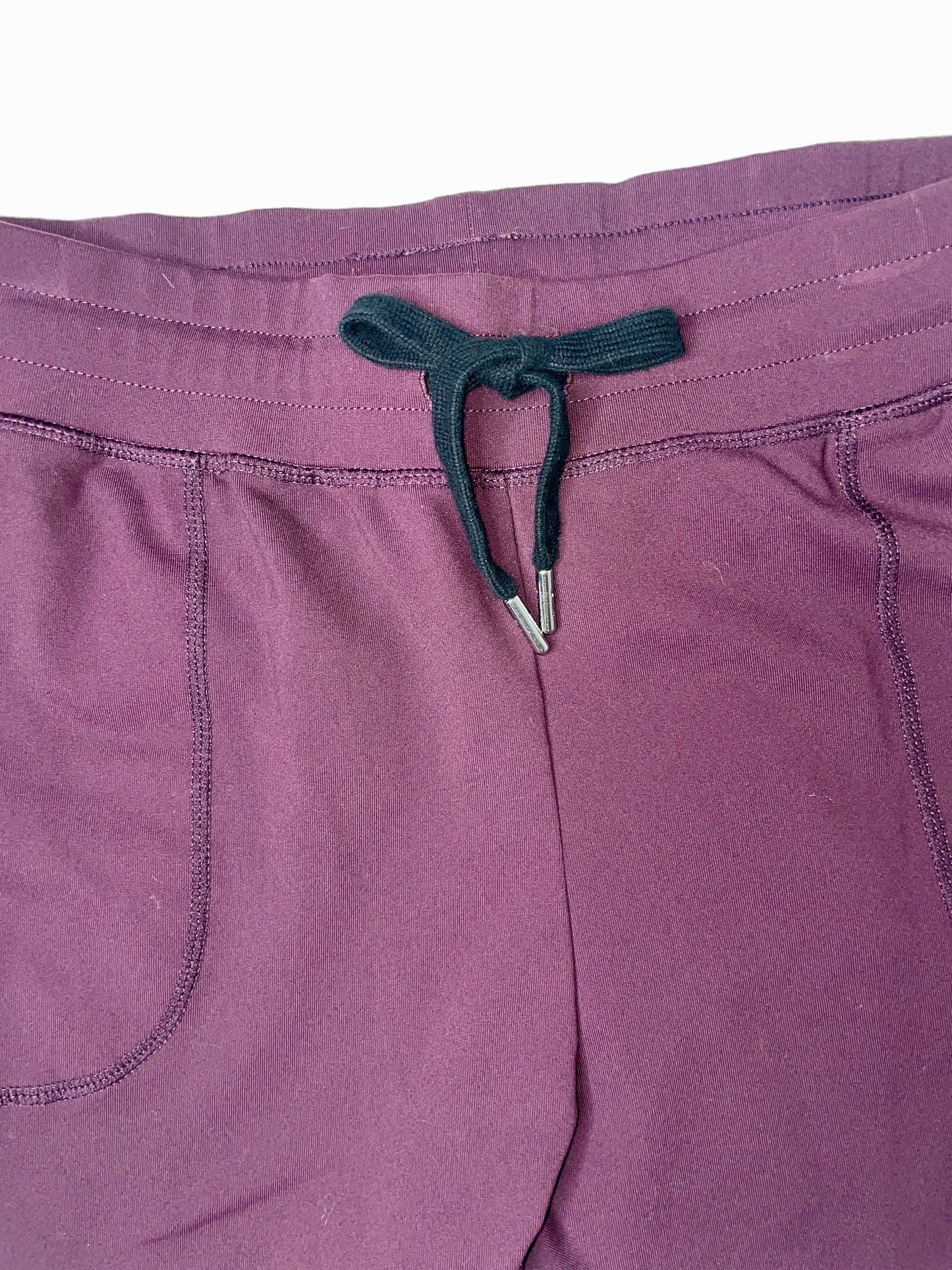ZYIA Active Women's Pants Joggers Drawstring Nylon Spandex Stretch Purple - Size XXL