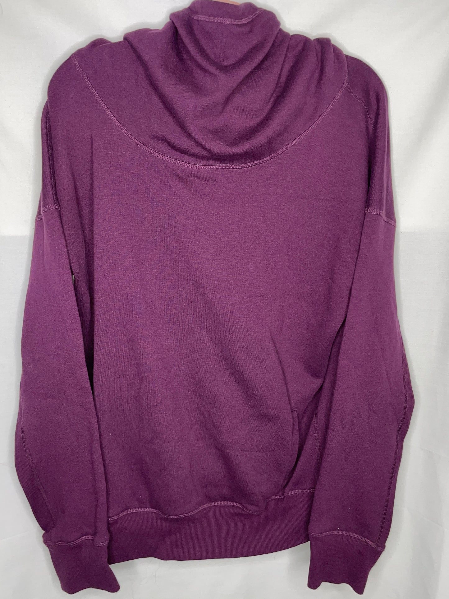 ZYIA Active Women’s Oh So Soft Cowl Neck Hoodie Sweatshirt Plum - Size L