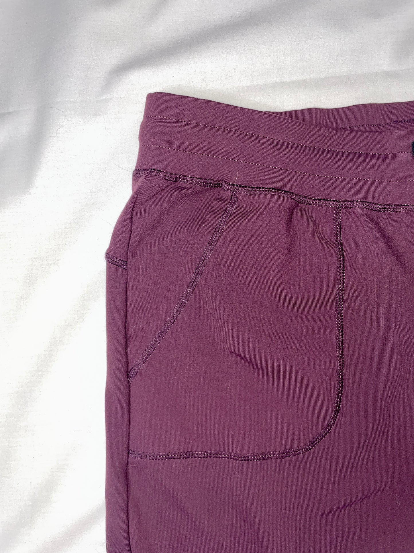 ZYIA Active Women's Pants Joggers Drawstring Nylon Spandex Stretch Purple - Size XXL