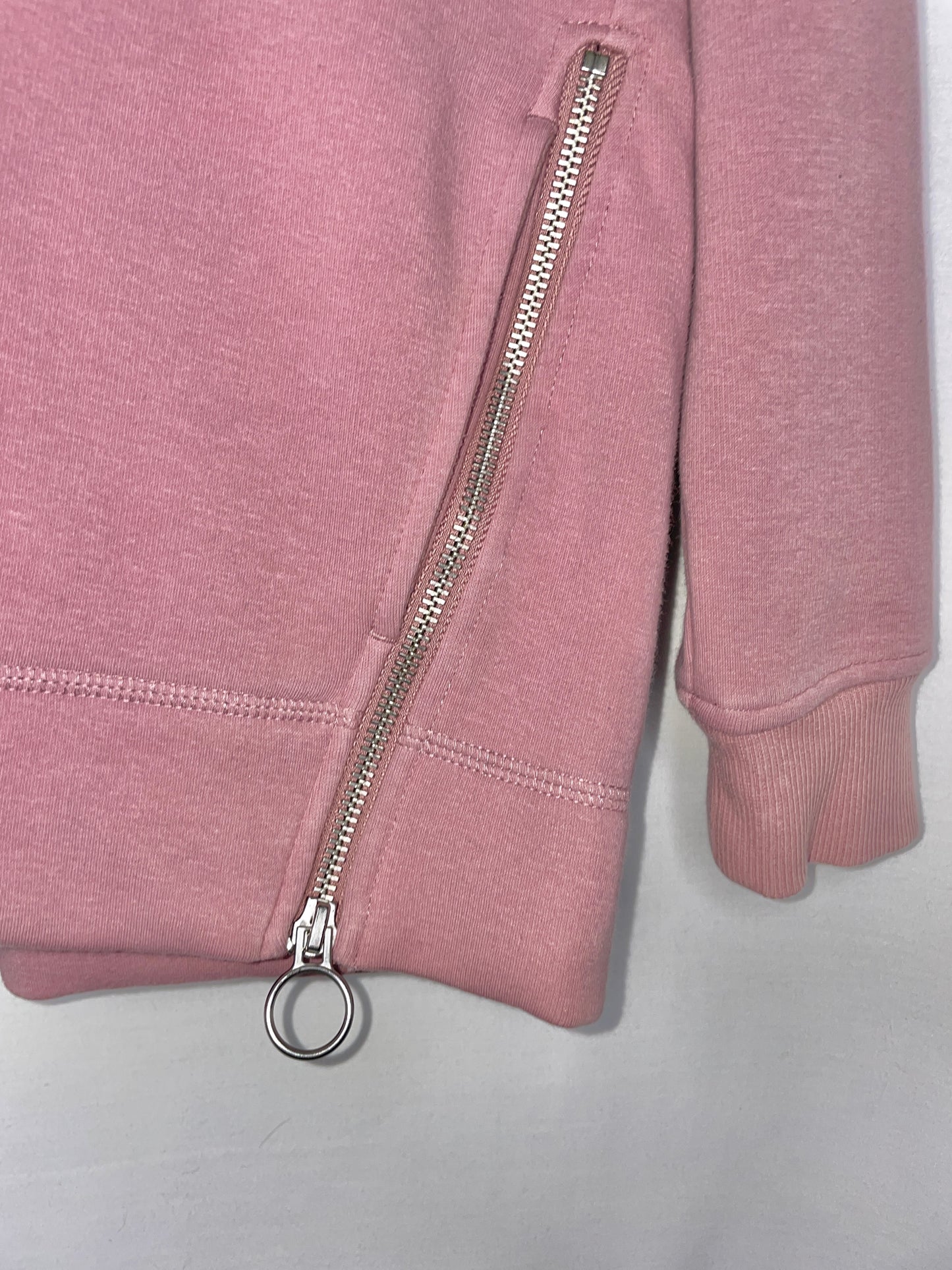 ATHLETA Cozy Karma Side Zip Funnel Neck Dogwood Mauve Size M