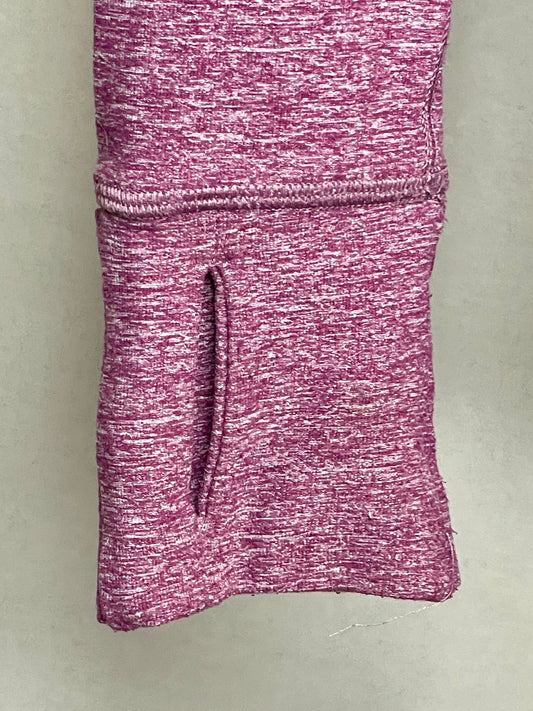 Lululemon | Run Your Heart Out Pullover Workout Purple quarter Zip - size 4