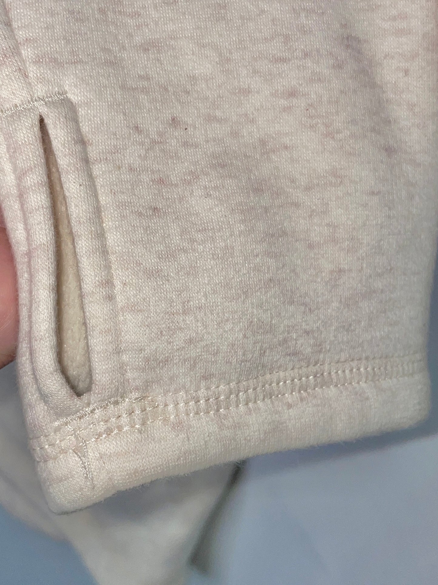 ATHLETA Cozy Karma Twist Neck Pullover Sweatshirt Rose Gold Size M