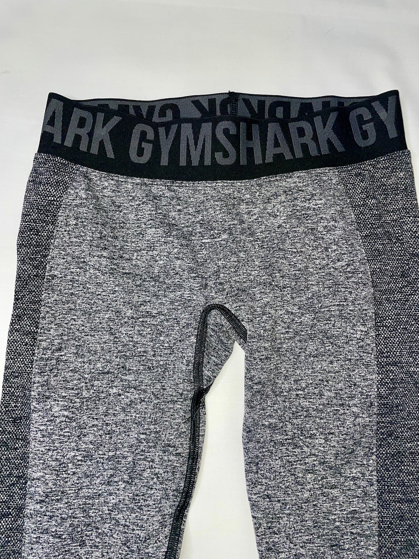 GYMSHARK Flex Low Rise Logo Leggings Black and Gray - Size S