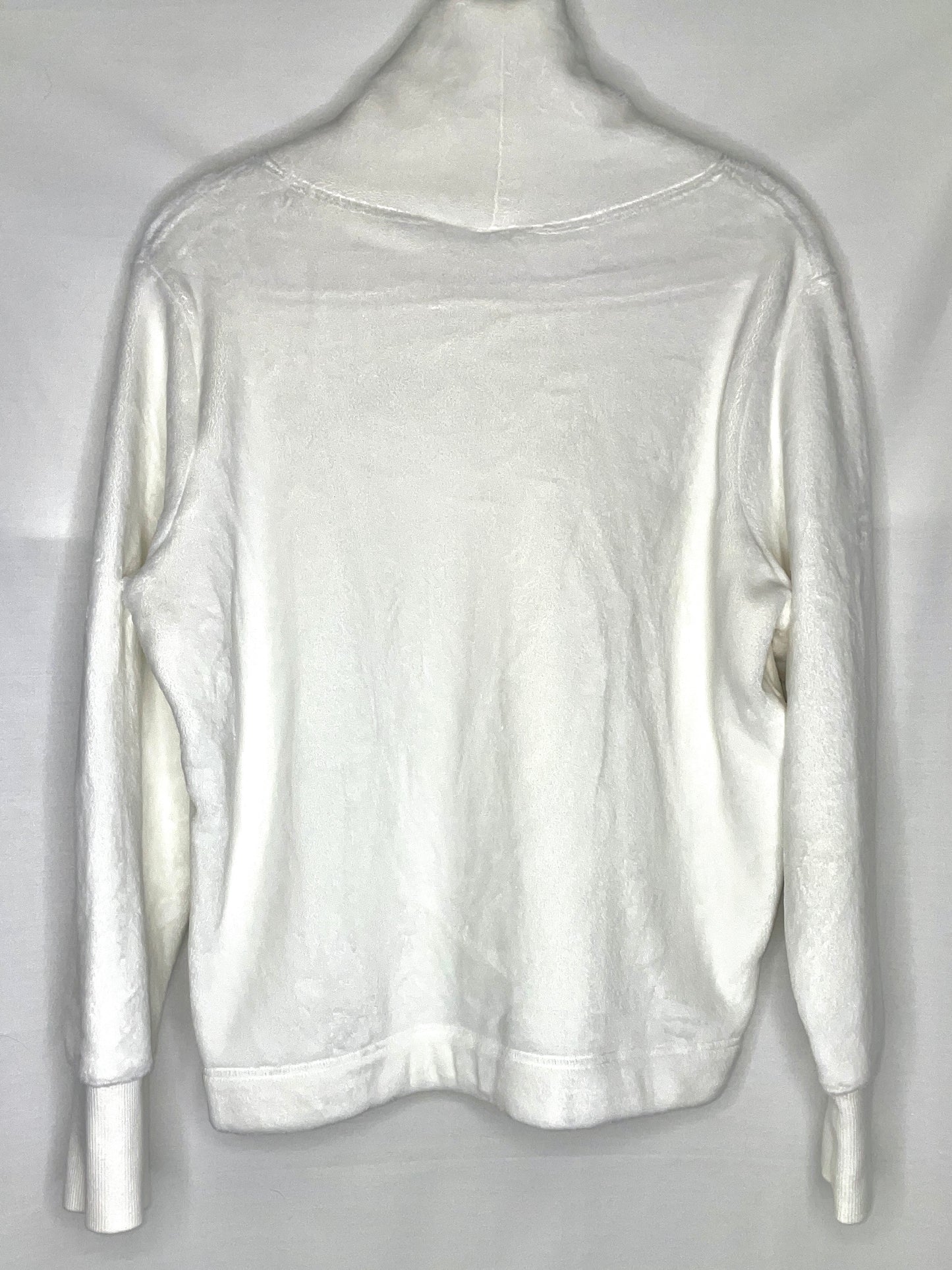 ATHLETA Fuzzy Polar White Sweatshirt - Size M
