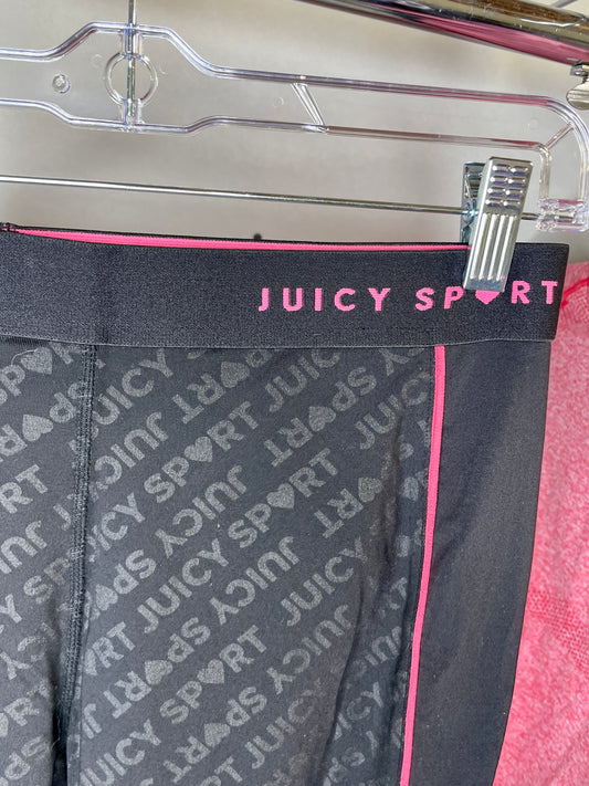 Juicy Couture Athletic Set Hot Pink and Black - Size XL