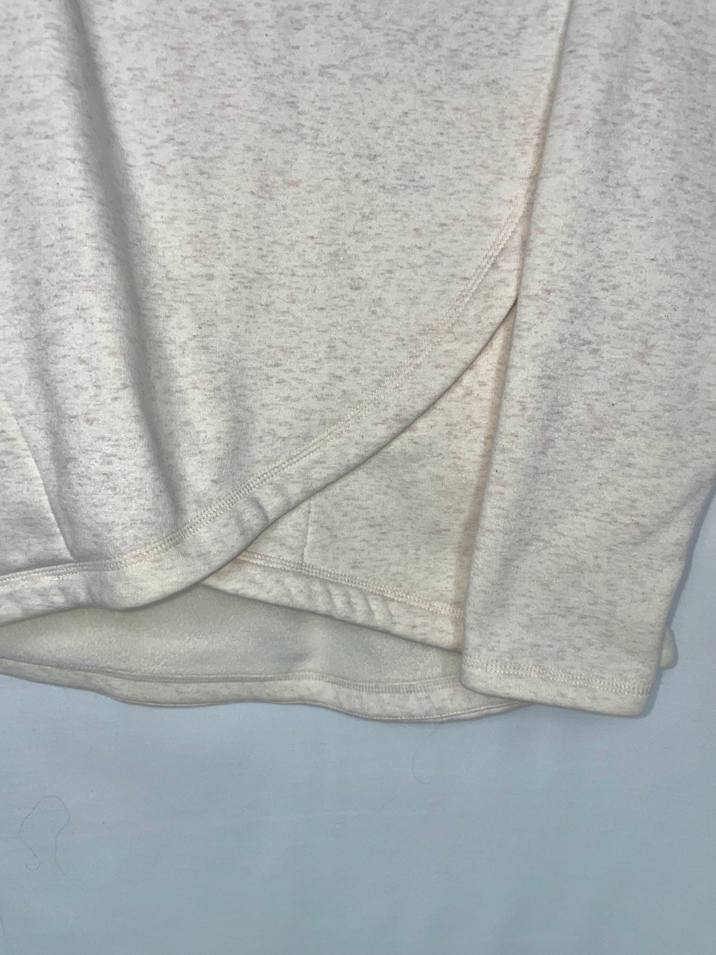 ATHLETA Cozy Karma Twist Neck Pullover Sweatshirt Rose Gold Size M