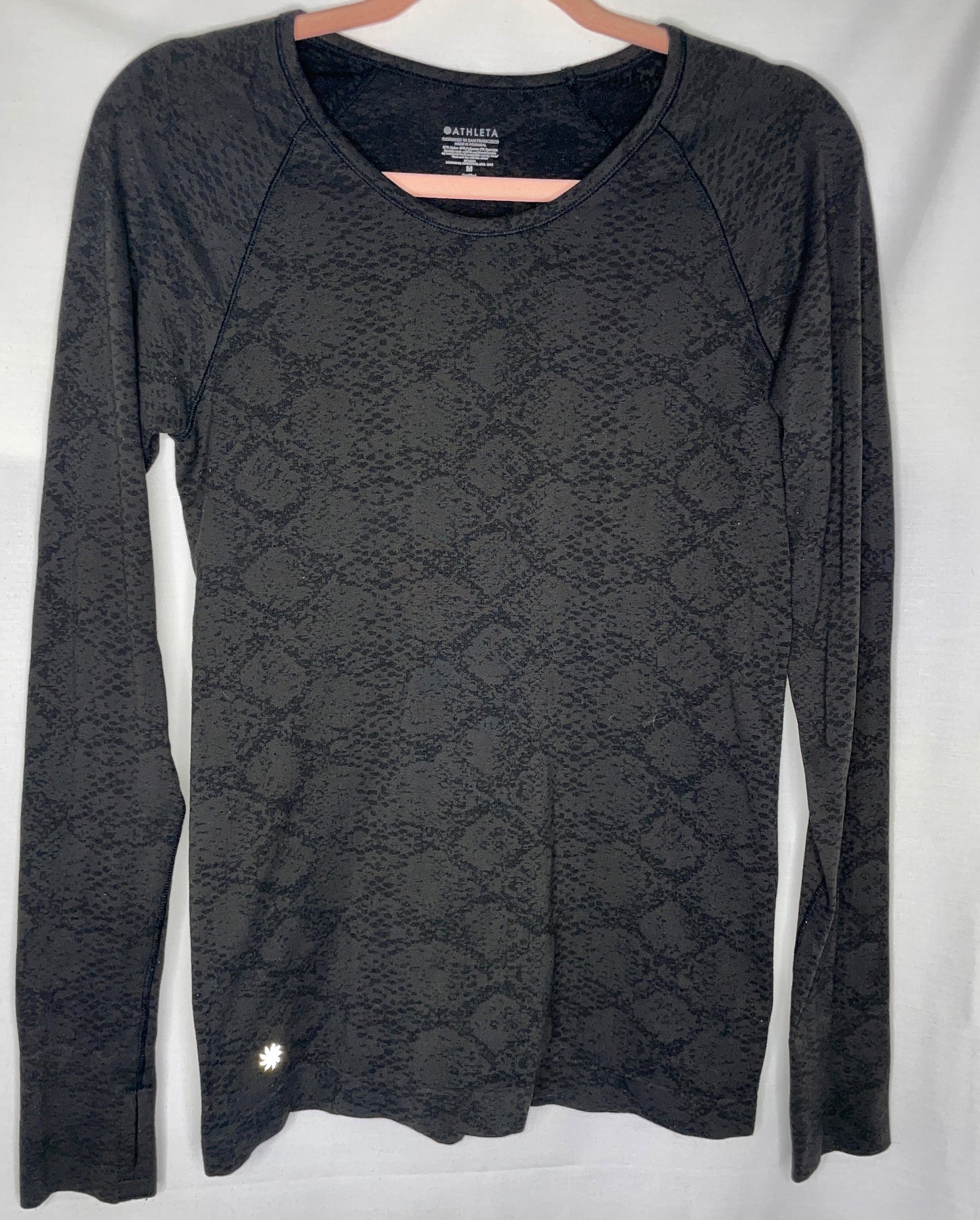 ATHLETA Speedlight Top Women's Black Long Sleeve - Size M