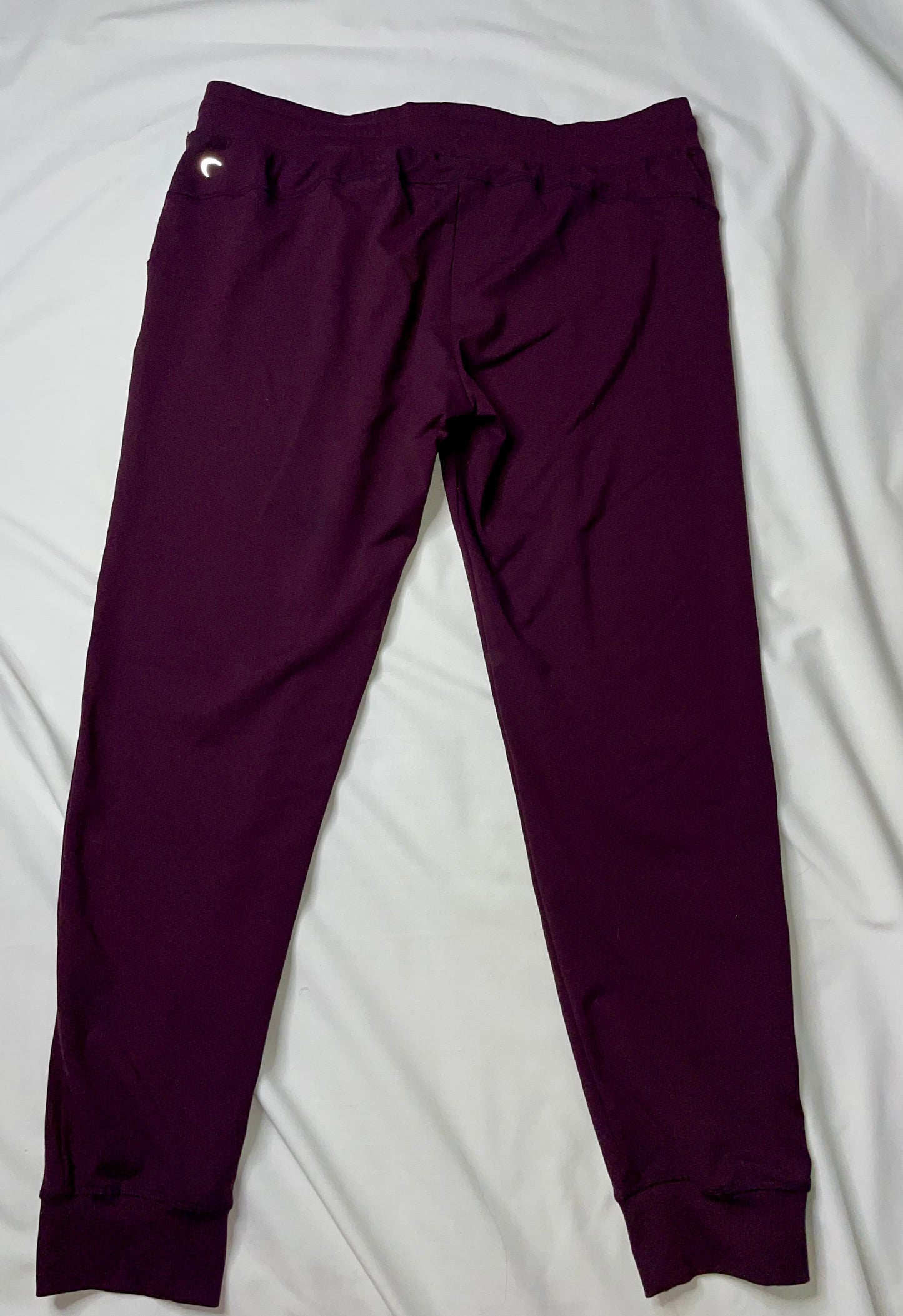 ZYIA Active Women's Pants Joggers Drawstring Nylon Spandex Stretch Purple - Size XXL
